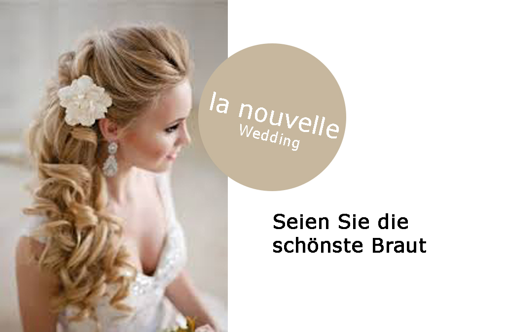 Werbe-Plakat von la nouvelle Hair & Beauty Team zu Brautfrisuren